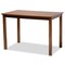 Baxton Studio Glenda Mid-Century Modern Greyish Beige Fabric and Walnut Brown Finished Wood 5-Piece Dining Set 187-7364-8959-Zoro - alternate 5